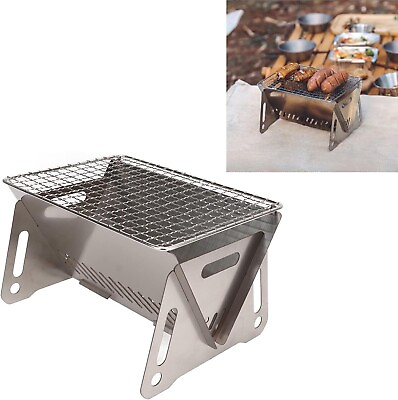 #ad Portable Folding Barbecue Grill Heating Stoves Multifunction Camping BBQ Grill $34.99