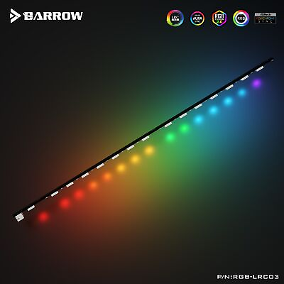 #ad Barrow 5v 3pin Light Strips For GPU Block Aurora 15 Lighting Beads RGB LRC03 $6.29