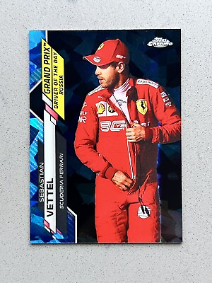 #ad 2020 Topps Chrome Sapphire Formula 1 Sebastian Vettel Card #169 Ferrari F1 $3.99