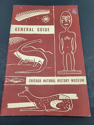 #ad 1962 CHICAGO NATURAL HISTORY MUSEUM BROWN COVER General Guidebook $6.99