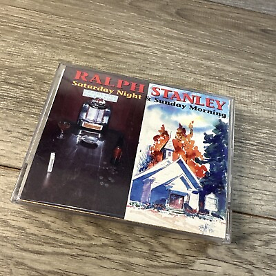 #ad Ralph Stanley Saturday Night amp; Sunday Morning 2x Cassette 1992 Rare $16.99