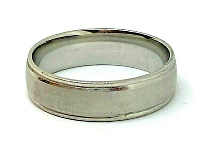 #ad platinum 950 ring wedding band FG size 10.25 weight 10.19 grams $950.00