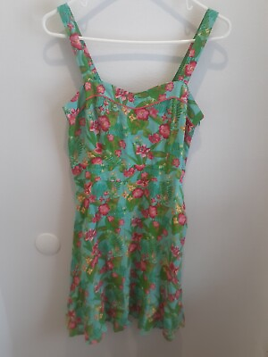 #ad Matilda Jane By The Bay Dress Tropical Floral Hawaiian Womens 8 NWT Hello Lovely $14.99