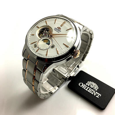 #ad Men#x27;s Orient Classic Sun amp; Moon Automatic Sapphire Watch RA AS0101S10B $274.52
