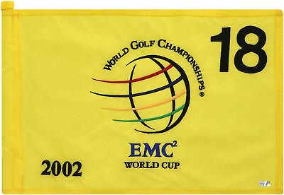 #ad PGA Tour Event Used #18 Pin Flag from EMC World Cup December 12th 15th 2002 $249.99