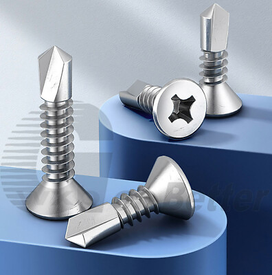 #ad Self Drilling Screw Countersunk Stainless Metal Fixing Windows Roofing M3.5 M6.3 $5.95