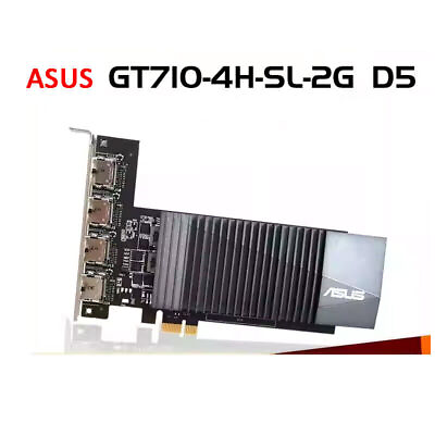 #ad ASUS NVIDIA GeForce GT 710 2GB GDDR5 90YV0E60 M0NA00 Graphics Card GPU Desktop $78.98