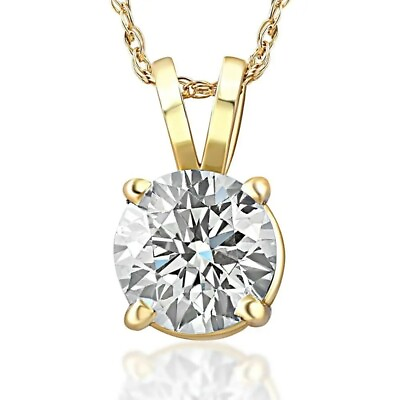 #ad 1 4 2.60 Ct T.W. Natural Diamond Solitaire Pendant in 14k White or Yellow Gold $139.99