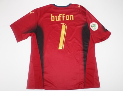 #ad italy jersey 2006 shirt buffon red short sleeve world cup shirt maglia $85.00