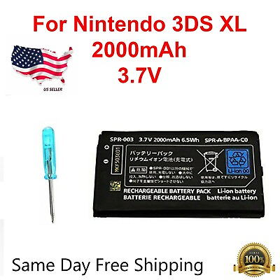 #ad OEM Battery Replacement Tool For Nintendo 3DS XL 2000mAh 3.7V Rechargeable New $6.99