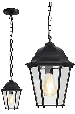 #ad Outdoor Pendant Lights for Porch Black Hanging Outdoor Hanging Lights Adjustable $22.50