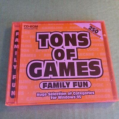 #ad Tons Of Games 250 Family Fun PC CD Games Arcade Board Card Word Puzzles $88.77