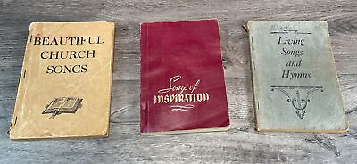 #ad Vintage Shape Note Hymnals Lot Of 3 1949 1955 Texas Southern Gospel Music $34.95