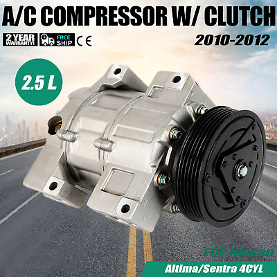 #ad Fits 2007 2012 Nissan Altima 4CYL 2.5L CO 10886C AC A C Air Compressor Clutch $86.45