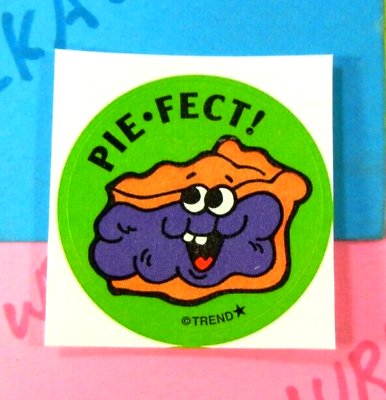 #ad Trend Retro Pie Scented Piefect Scratch amp; Sniff Sticker $2.50