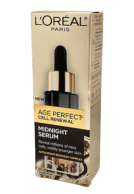 #ad L#x27;Oreal Age Perfect Cell Renewal Midnight Serum 1.0fl.oz. 30ml New In Box $21.95