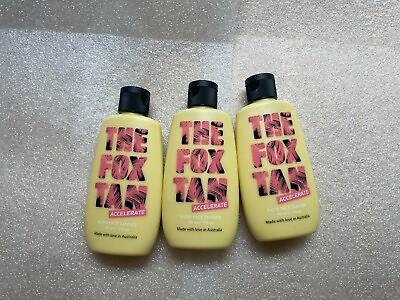 #ad 3x The Fox Tan Accelerate Rapid Face Tanner 90ml 3 Pack $17.99
