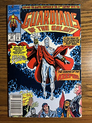 #ad GUARDIANS OF THE GALAXY 24 NEWSSTAND RON LIM SILVER SURFER COVER MARVEL 1992 $9.95