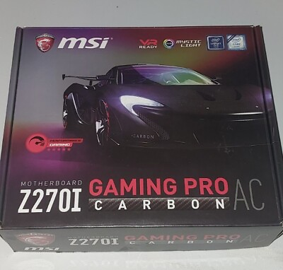 #ad FACTORY SEALED MSI Z270I GAMING PRO CARBON AC MOTHERBOARD LGA1151 DDR4 ITX $120.00