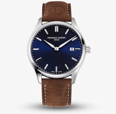 #ad Frederique Constant Classics Blue Men#x27;s Watch FC 220NS5B6B NEW WITH TAGS $319.99