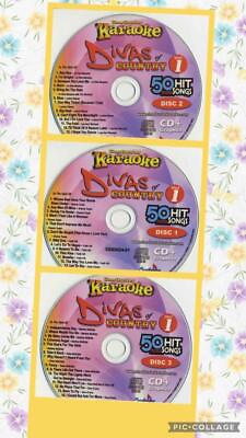 #ad CHARTBUSTER DIVAS FEMALE COUNTRY 3 CDG DISCS KARAOKE 5024 50 SONGS CDG women $22.95