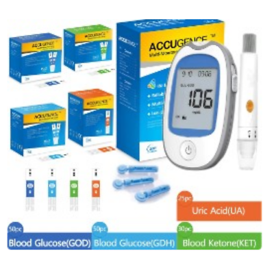 Multifunction Meter Blood Ketone Glucose Uric Acid Diabetes Monitor Keto Dietset $89.90