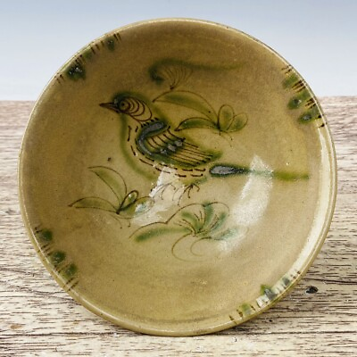 #ad 6“ China ancient Changsha Kiln Flower and bird pattern bowl $255.00
