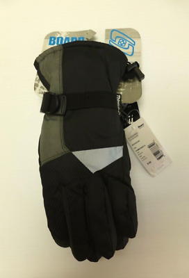 #ad Board Systems Ski Gloves Boys Size 8 20 Black amp; Grey Thinsulate Ski Gloves New $10.50