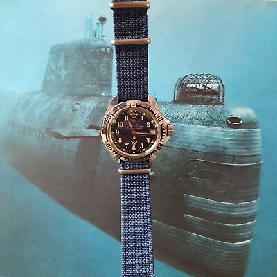#ad Vostok Watch Commander USSR. Vintage Men#x27;s Mechanical Wristwatch. Soviet Watch $88.99