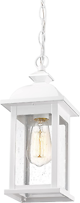 #ad Outdoor Pendant Light Exterior Hanging Porch Lights Outdoor Pendant Lantern Wh $63.99