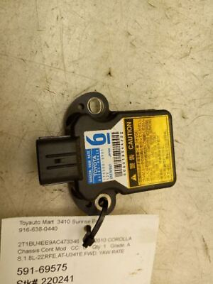 #ad 09 10 TOYOTA COROLLA S 1.8L RWD AT CHASSIS ECM YAW RATE CONTROL MODULE ASSEMBLY $99.99