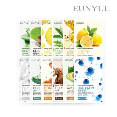 #ad EUNYUL Natural Moisture Face Mask Pack 30 Sheets Korean Facial Skin Care $49.99