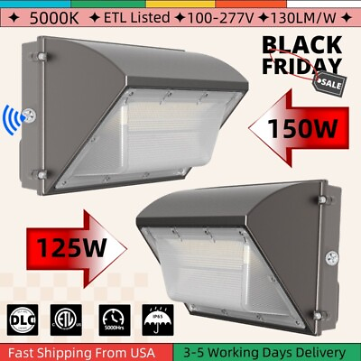 #ad 125 150W LED Wall Pack Light for Outdoor PathwaysEntrances and Perimeter Light $319.00