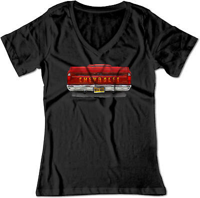 #ad BSW Women#x27;s quot;Nice Assquot; Plate 1968 Chev C10 Truck American V Neck $19.99