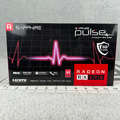 #ad Sapphire AMD Pulse Radeon RX 590 Graphics Card GPU 11289 06 8GB GDDR5 $110.00