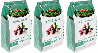 #ad Jobe#x27;s 09326 4 lb Organic Bone Meal Bulb amp; Perennial Fertilizer Pack of 3 $56.99
