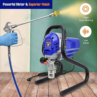 #ad 1.5HP Electric Airless Paint Sprayer High Efficient 3300PSI W Extension Rod 110V $213.50