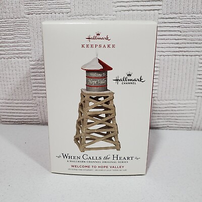 #ad Hallmark 2019 Welcome To Hope Valley Water Tower Keepsake Ornament When Calls $60.00
