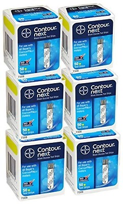 #ad 300 Contour Next Test Strips 6 Boxes of 50ct Exp 8 25 amp; FAST SHIPPING New Box $89.99