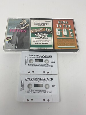 #ad Fabulous 50s Remembering the 50s Million Seller Back to the 50s Cassette Tapes $15.99