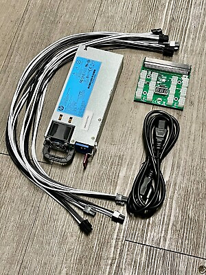 #ad 460w HP Server PSU Cables Breakout Board for Antminer Z9 Mini ASIC Miner $60.00