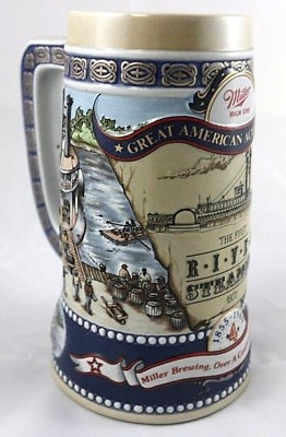 #ad Miller High Life Great American Achievements Collectible Beer Mug 4th in Series $11.20