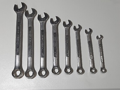#ad Craftsman 8 Piece “VV” SAE Combination Wrench Set 5 16quot; 3 4quot; Made in USA $30.15