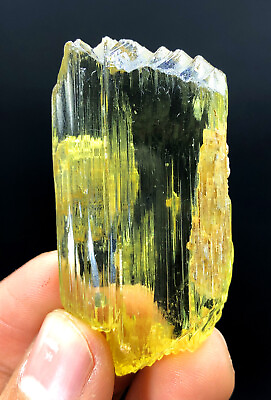 #ad Transparent Yellow Color Triphane Kunzite Crystal Etched Kunzite 34 gram $500.00