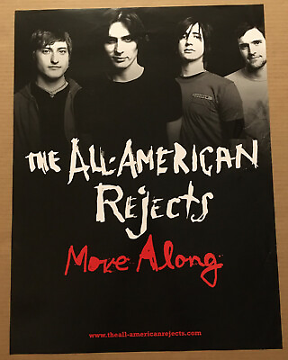 #ad ALL AMERICAN REJECTS Rare 2005 PROMO POSTER for Move CD 18x24 NEVER DISPLAYED $29.99