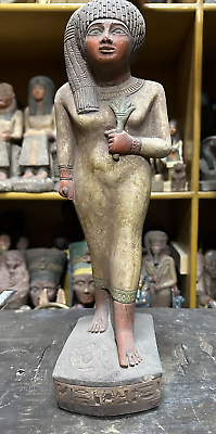 #ad UNIQUE ANCIENT EGYPTIAN ANTIQUITIES Statue Large Of Princess Merit Pharaonic BC $269.00