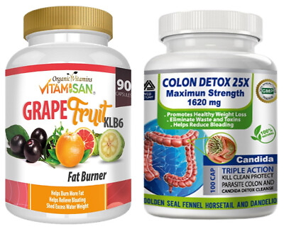 #ad Detox Colon clean Body Cleanse Maximum Strength Cleansing Weight Loss diet Pills $14.99