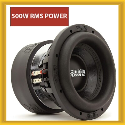 #ad Sundown Audio SA Series SA 8 V.3 D4 8quot; 8 Inch 500W RMS Dual 4 Ohm Car Subwoofer $249.99