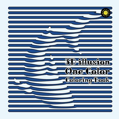 #ad 3D illusion One Color Coloring Book: Use Any One Color to Get 3D Stunning Art $19.26