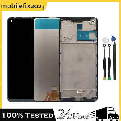 #ad LCD Display Touch For Samsung Galaxy A21S A217M SA217F Screen Digitizer Frame $19.89